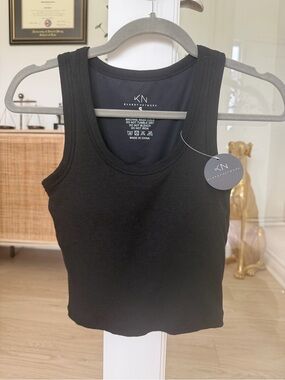 Klassy Network Black Ribbed Tank